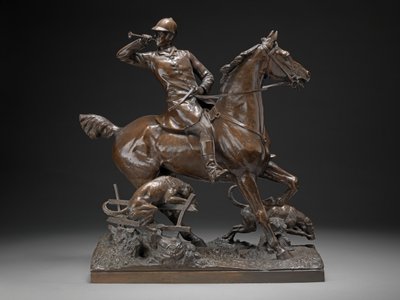 Gone Away - Bir Av Grubu, 1887 dolayları (bronz) by Adrian Jones