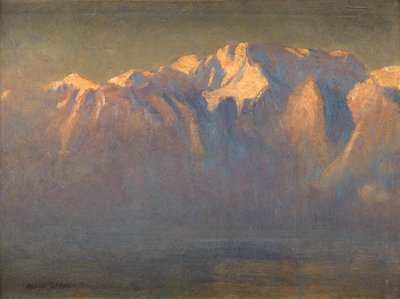 Mont Blanc (gemiye serilmiş tuval üzerine yağlı boya) by Adrian Scott Stokes