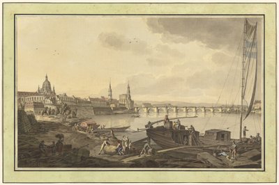 Elbe Nehri kıyılarından Dresden by Adrian Zingg