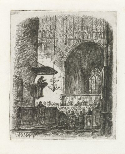 Kilise hizmeti ile kilise iç by Adrianus Wilhelmus Nieuwenhuyzen