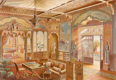 Asur tarzında oyun odası, 1893-94 yılları arasında yayınlanan 