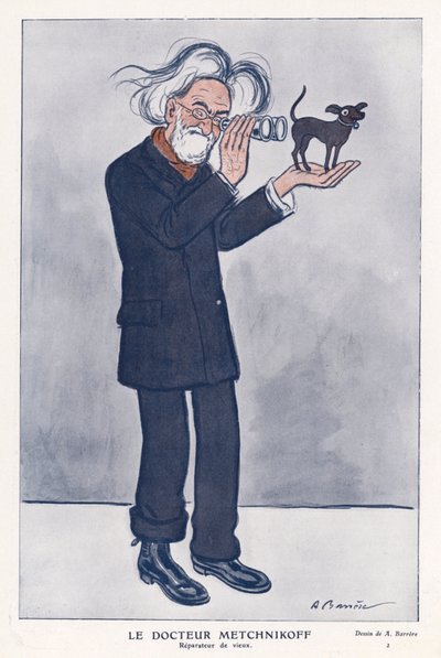 Elie Metchnikoff, Rus zoolog (renkli taş) by Adrien Barrere