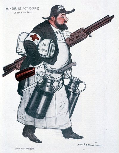Henri de Rothschild - Barrère, 01/10/1907 tarihli “” Fantasio””da by Adrien Barrere