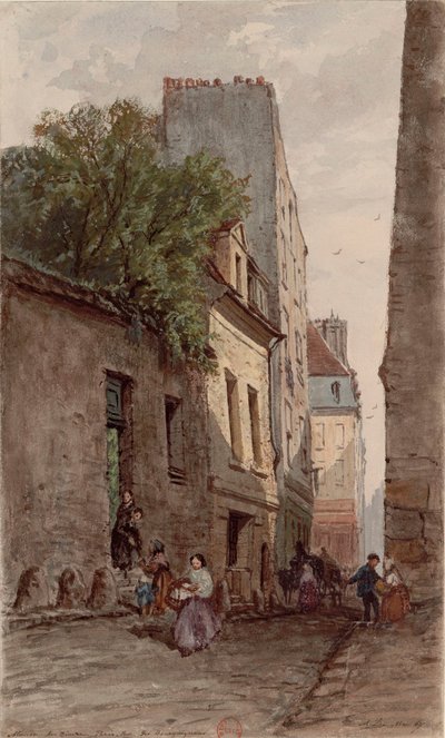 Diyakoz François de Pâris (1690-1727), Paris, rue des Bourguignons (şimdi boulevard de Port-Royal). Adrien Dauzats