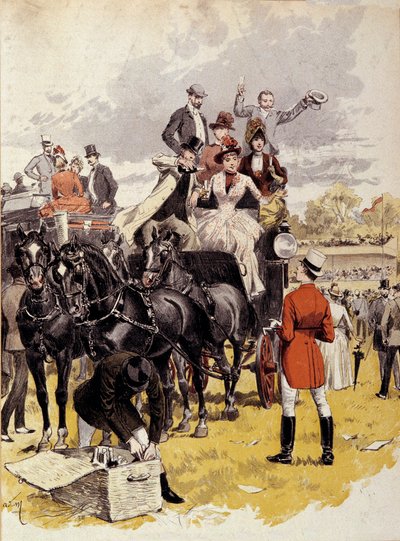 Adrien Marie (1848-1891) tarafından çizilen Berny tarafından bir haç rotası 19. yüzyıl Paris, Dekoratif Sanatlar by Adrien Emmanuel Marie