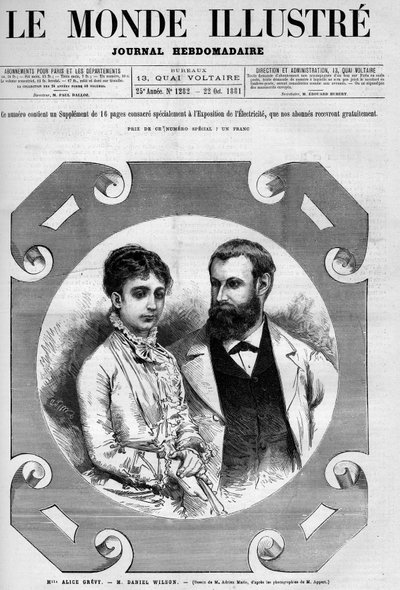 Daniel Wilson (1840-1919), Fransız politikacı ve eşi Alice Grevy
