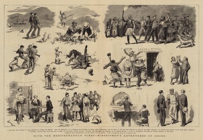 Akdeniz Filosu ile Deniz Astsubaylarının Kıyıdaki Maceraları by Adrien Emmanuel Marie