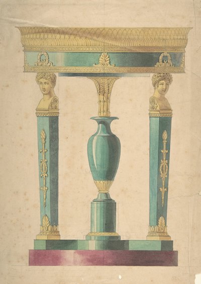 Bir Tablo için Tasarım, 19. yüzyılın başlarında. by Adrien Louis Marie Cavelier.