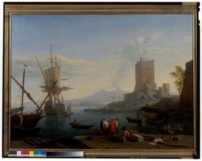 Arka planda Vezüv ile Liman by Adrien Manglard