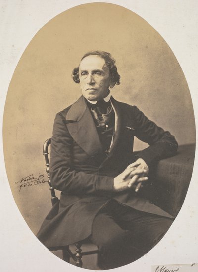 Giacomo Meyerbeer'in Portresi (1791-1864) by Adrien Tournachon