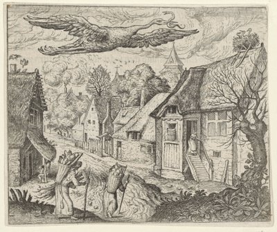 yaşlı leylek masalı by Egidius  Sadeler (II)