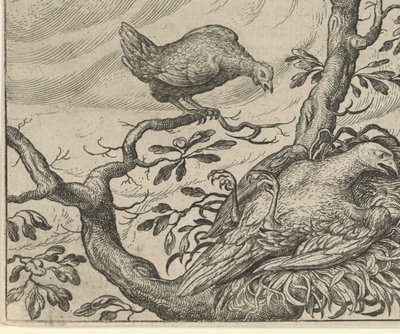 hasta akbaba masalı by Egidius  Sadeler (II)