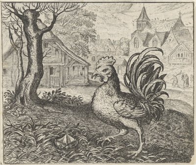 Horoz ve Elmas Masalı by Egidius  Sadeler (II)