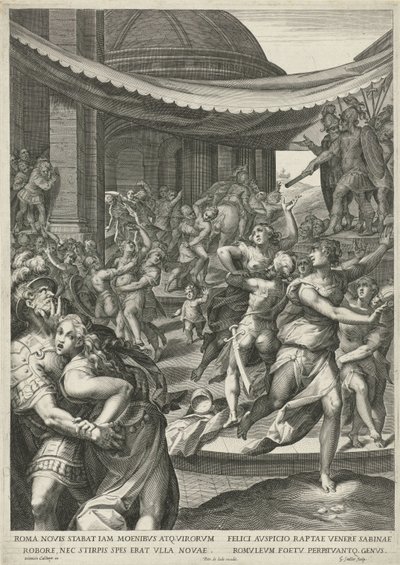 Sabine Bakire Soygunu by Egidius  Sadeler (II)