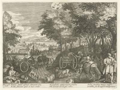 Eylül (nesne üzerindeki başlık) On İki Ay (dizi adı) by Egidius  Sadeler (II)