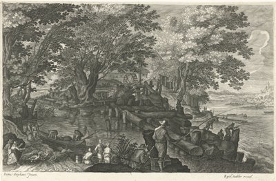 Bir adada su değirmeni Bohemya