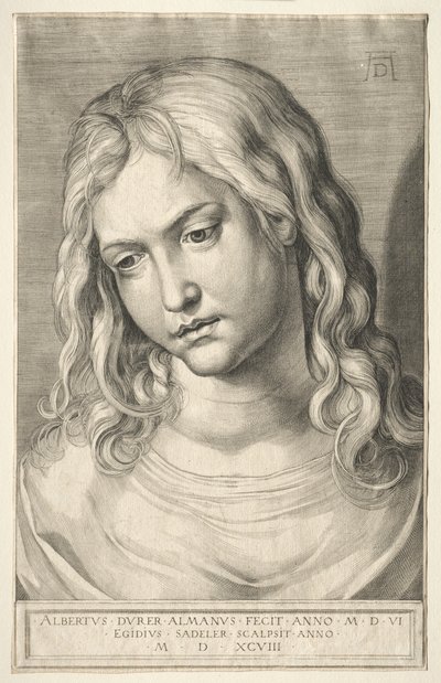 kadın kafa by Aegidius Sadeler or Saedeler