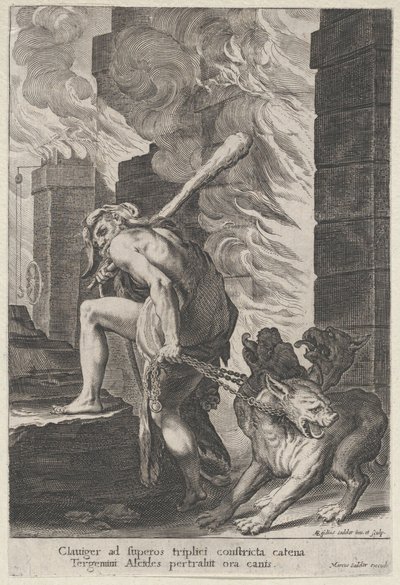 Herkül ve Kerberos, 1586-1629. by Aegidius Sadeler II