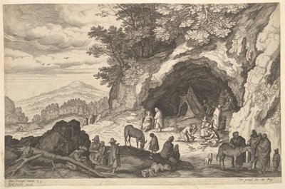 Çingene Kampı ile Manzara, n.d. by Aegidius Sadeler II