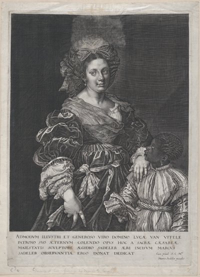 Kara Sayfalı Laura Dianti, 1600-1627. by Aegidius Sadeler II