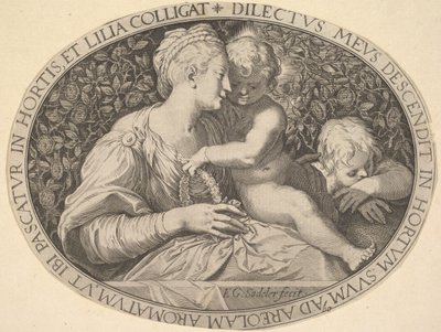 Madonna ve Child.n.d. by Aegidius Sadeler II