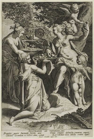 Venüs Hediye Alıyor by Aegidius Sadeler II