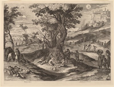 Temmuz ve Ağustos by Aegidius Sadeler II after Paul Bril