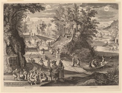 Mayıs ve Haziran by Aegidius Sadeler II after Paul Bril