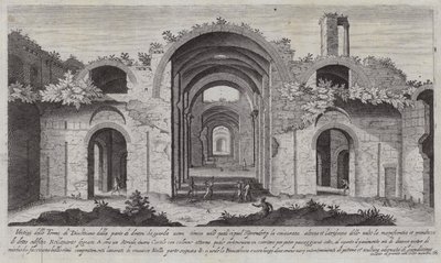 Diocletianus Hamamları, Roma (gravür) by Aegidius Sadeler or Saedeler