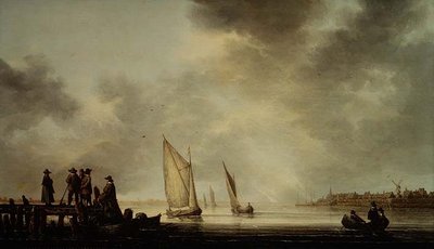 Bir nehir manzarası by Aelbert Cuyp