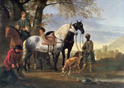 Avcılar Durduruldu, c.1650 by Aelbert Cuyp