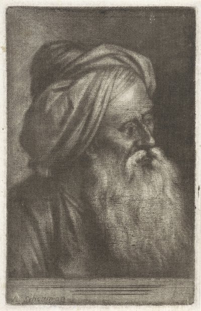 Türban takan bir adamın büstü by Aert Schouman