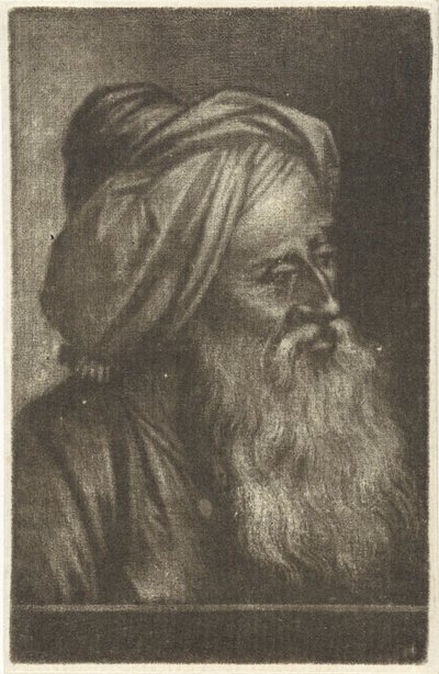 Türban giyen bir adamın büstü by Aert Schouman