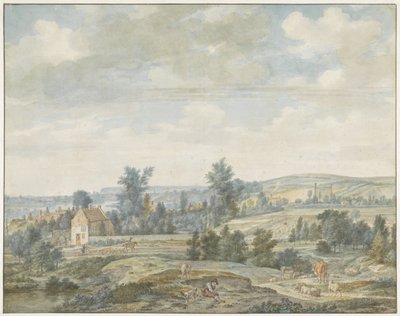 Geceyarısı ve Hayvanların Görünümü Manzara by Aert Schouman