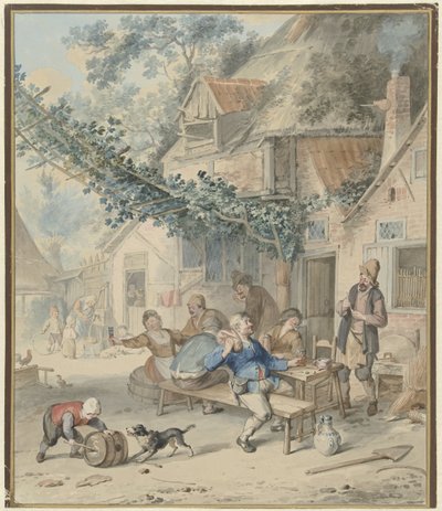 Bir handa neşeli şirket by Aert Schouman