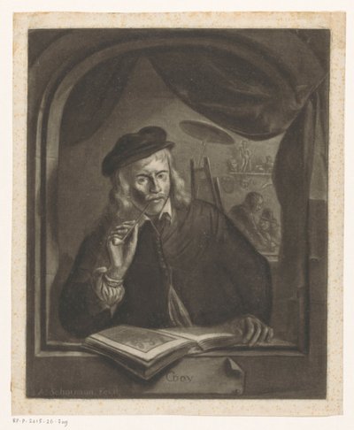 Gerard Dou'nun kendi portresi by Aert Schouman