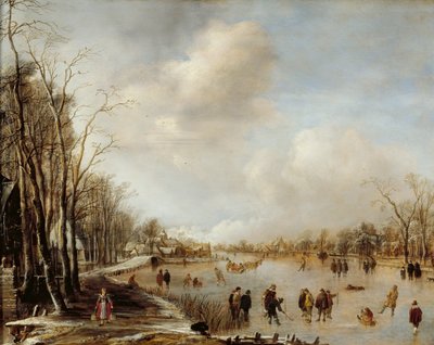Kış Manzarası, 1645 by Aert van der Neer
