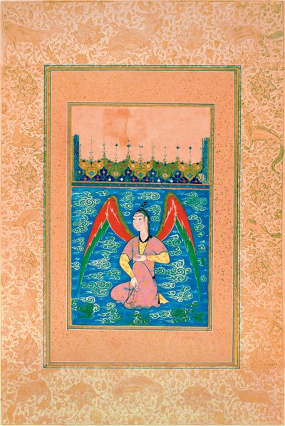 Bir tespih ile havadan peri, c.1500 by Afghan School