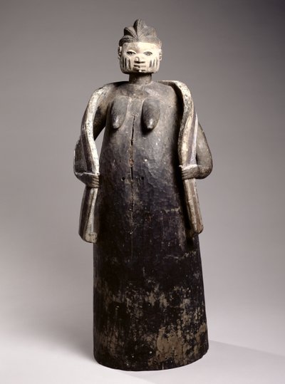 Gelede Vücut Maskesi, Yoruba Kültürü, Benin Cumhuriyeti (boyalı ahşap) by African