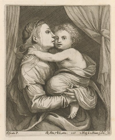 madonna ve çocuk by After David Teniers the Younger
