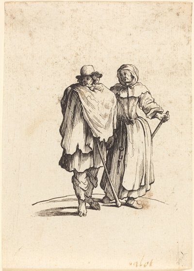 dilenci çift by After Jacques Callot