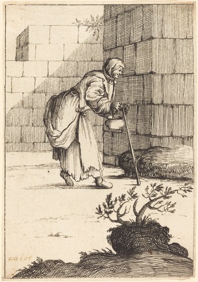 dilenci kadın by After Jacques Callot