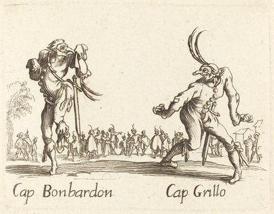 kap. Bonbardon ve Kap. ızgara by After Jacques Callot