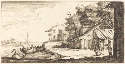 Nehir kıyısı by After Jacques Callot