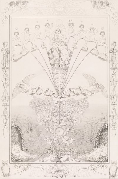Gece, The Times of the Day, 1807 dizisinden. by After Philipp Otto Runge
