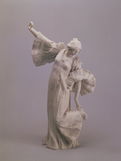 Dansçı, bir masanın ortasından, Sevres, 1900 (bisküvi) by Agathon Leonard