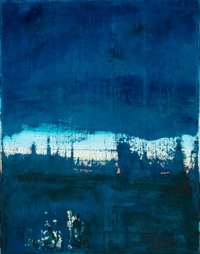 Zaman 2, 2019 (tuval üzerine yağlıboya) by Agnes Girardon