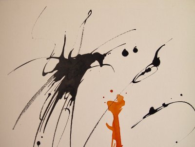 İsimsiz 17, 2016 (kağıt üzerine mürekkep) by Agnes Girardon