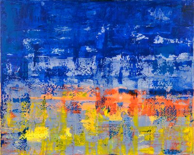 İsimsiz 2, 2017 (tuval üzerine akrilik) by Agnes Girardon