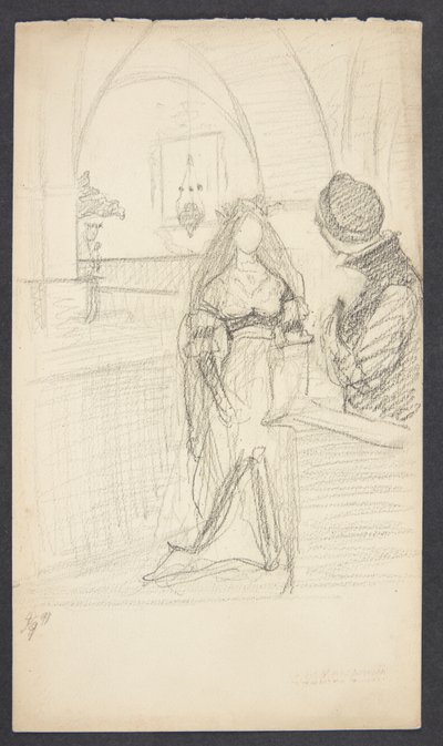 "Agnete" taslağı by Agnes Slott Møller